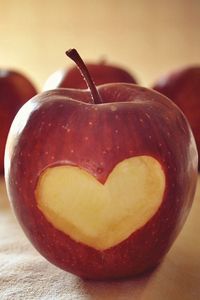 Preview wallpaper apple, food, heart, shape