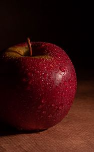 Preview wallpaper apple, fruit, drops, wet