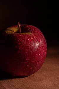 Preview wallpaper apple, fruit, drops, wet