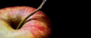 Preview wallpaper apple, fruit, macro, red, ripe