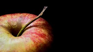 Preview wallpaper apple, fruit, macro, red, ripe