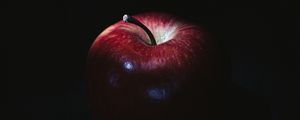 Preview wallpaper apple, fruit, red, dark