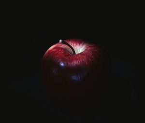 Preview wallpaper apple, fruit, red, dark