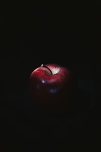 Preview wallpaper apple, fruit, red, shadow, dark