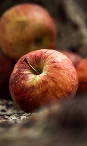 Preview wallpaper apple, fruit, red, close up