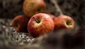 Preview wallpaper apple, fruit, red, close up