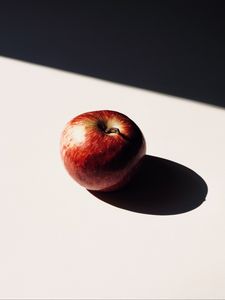 Preview wallpaper apple, fruit, red, shadow