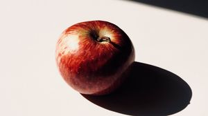 Preview wallpaper apple, fruit, red, shadow