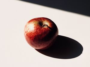 Preview wallpaper apple, fruit, red, shadow