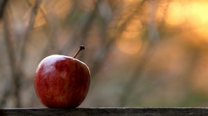 Preview wallpaper apple, fruit, red, focus