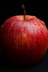 Preview wallpaper apple, fruit, ripe, drops, macro