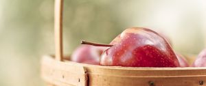 Preview wallpaper apple, fruit, ripe, basket