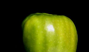 Preview wallpaper apple, fruit, shadow, green, dark, macro