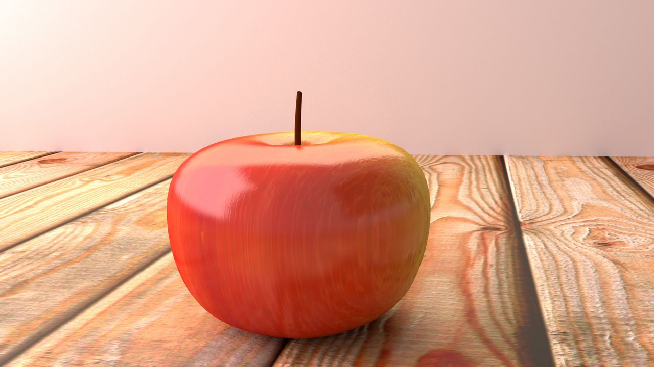 Wallpaper apple, fruit, surface, wood