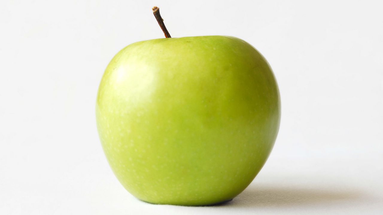 Wallpaper apple, white background, fruit