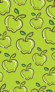 Preview wallpaper apples, art, patterns, vector