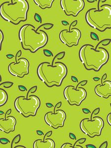 Preview wallpaper apples, art, patterns, vector