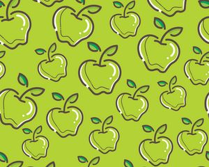Preview wallpaper apples, art, patterns, vector