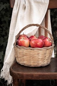 Preview wallpaper apples, basket, fruit, red