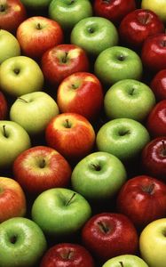 Preview wallpaper apples, colorful, ripe, wet