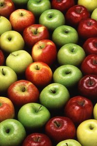 Preview wallpaper apples, colorful, ripe, wet