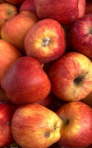 Preview wallpaper apples, fruit, fresh, ripe, red