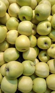 Preview wallpaper apples, fruit, green, harvest