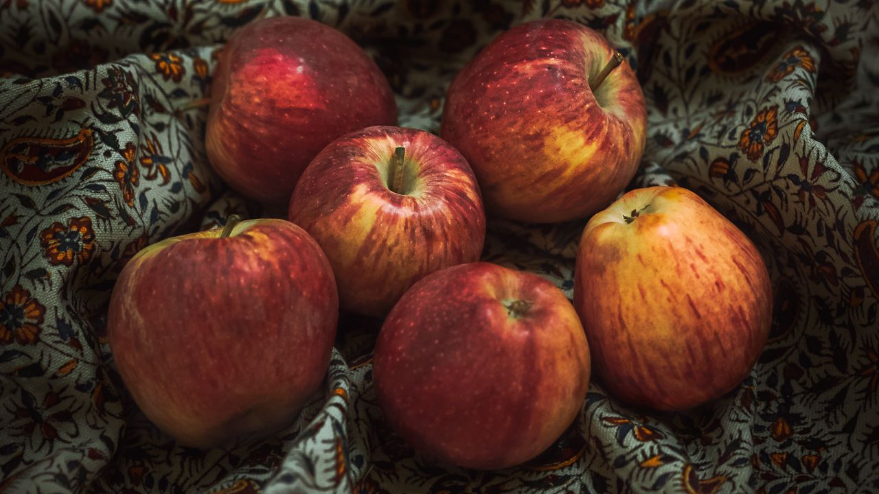 Wallpaper apples, fruit, harvest, red