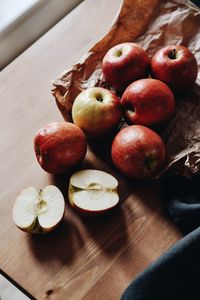 Preview wallpaper apples, fruit, red, slices