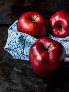 Preview wallpaper apples, fruit, ripe, red