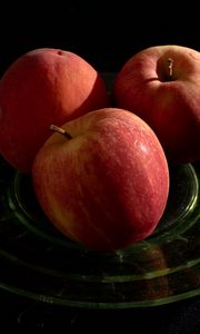 Preview wallpaper apples, fruit, ripe, red, plate