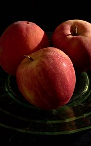 Preview wallpaper apples, fruit, ripe, red, plate