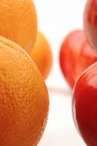 Preview wallpaper apples, oranges, fruit, red, orange