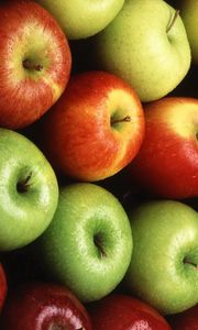 Preview wallpaper apples, red, green, yellow, grades