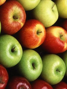 Preview wallpaper apples, red, green, yellow, grades