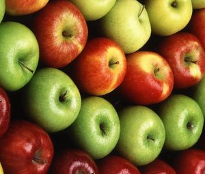 Preview wallpaper apples, red, green, yellow, grades