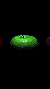 Preview wallpaper apples, shades, black, green, red, claret