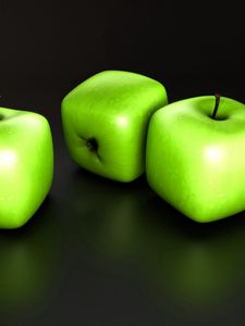 Preview wallpaper apples, unusual, shape, fruit