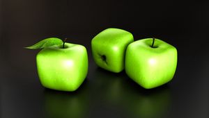 Preview wallpaper apples, unusual, shape, fruit