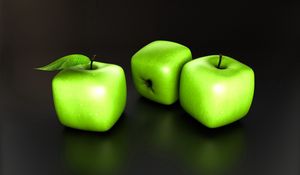 Preview wallpaper apples, unusual, shape, fruit