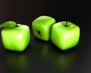 Preview wallpaper apples, unusual, shape, fruit