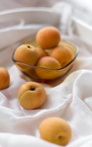 Preview wallpaper apricots, fruit, bowl, composition