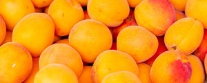 Preview wallpaper apricots, fruit, yellow, ripe, fresh