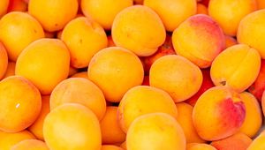 Preview wallpaper apricots, fruit, yellow, ripe, fresh