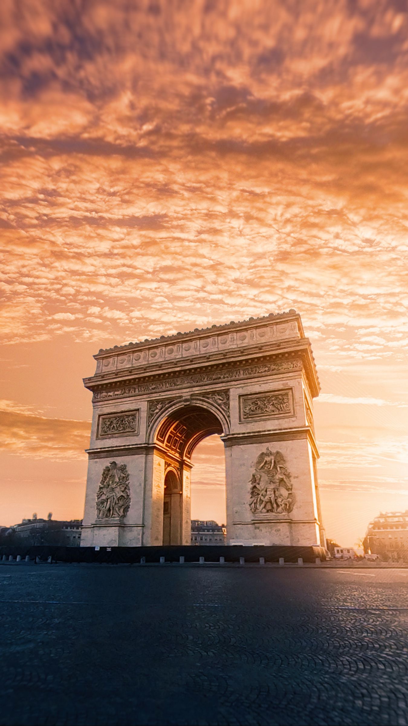 Sunset Paris France iPhone Wallpapers Free Download