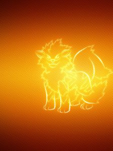 Preview wallpaper arcanine, pokemon, background, animal