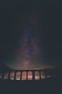 Preview wallpaper arch, architecture, nebula, stars, night, starry sky