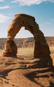 Preview wallpaper arch, canyon, sandy, rocks, sand