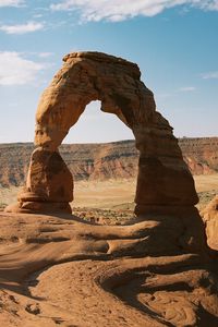 Preview wallpaper arch, canyon, sandy, rocks, sand