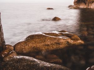 Preview wallpaper arch, cave, stones, rocks, sea